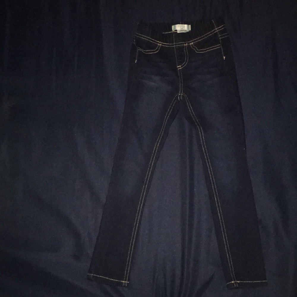 Dark colored jeans